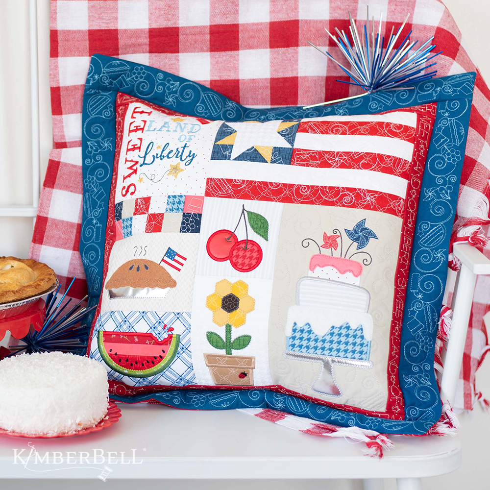  Kimberbell Patriotic Quilt Embroidery Machine Design